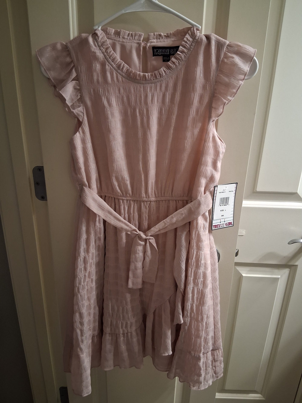 *** NWT *** Size 10-12 (large) Trixxi Girl Pink Dress